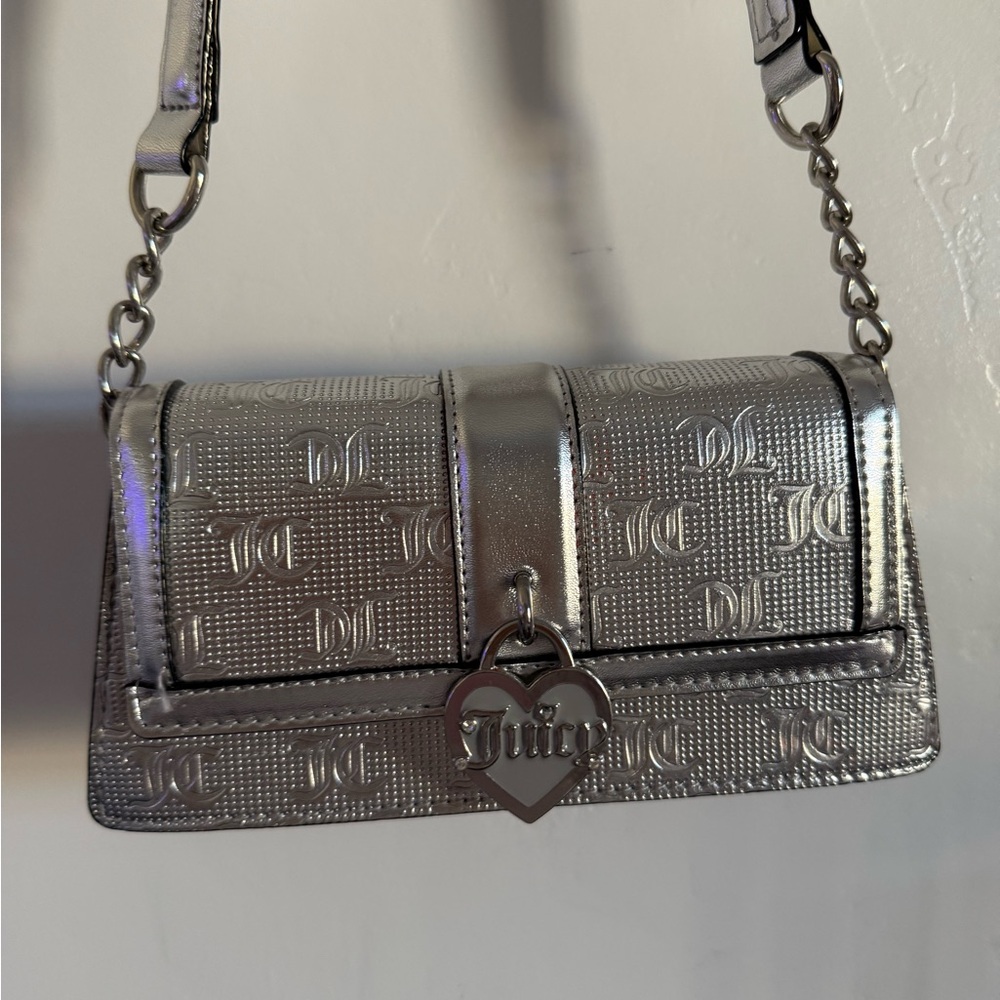 Juicy Couture Metallic Silver Shoulder Bag